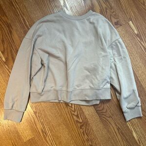 H&M Tan Fleece-Lined Sweatshirt